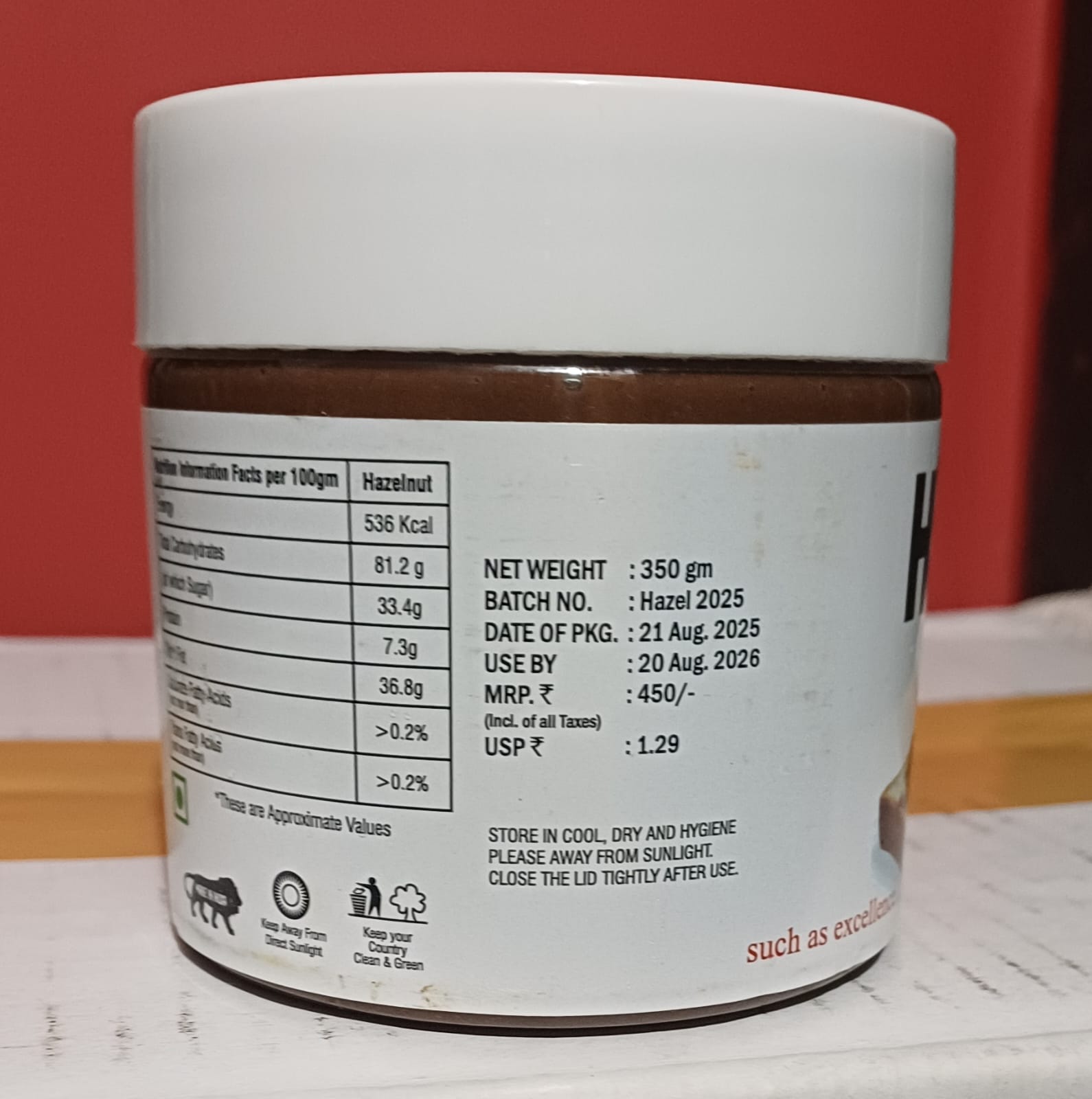 Choco Hazelnut Spread Alternate View 1